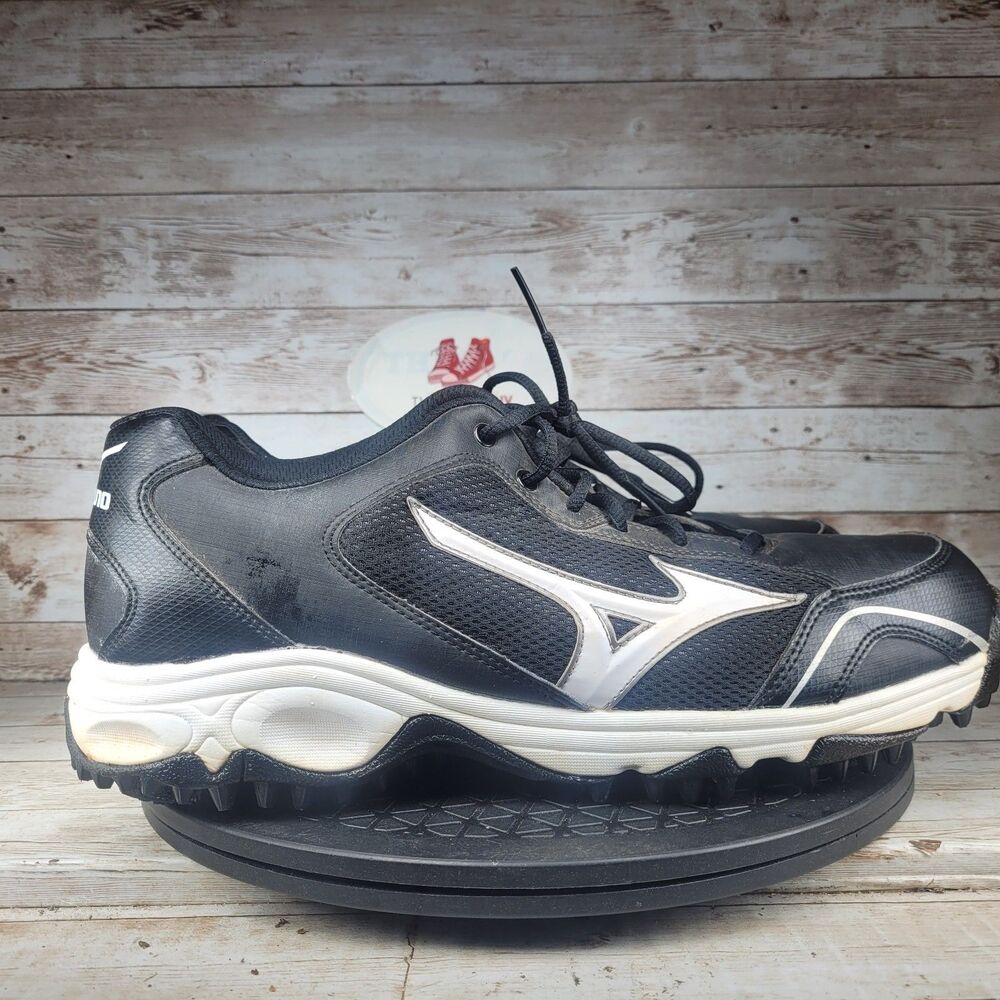 Mizuno 9-Spike Erupt 2 Boots Men's Size 14 Black Water Resistance Walking Hiking